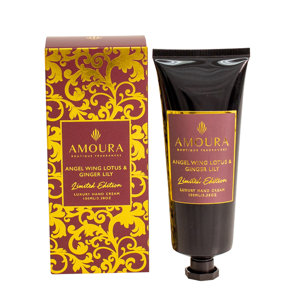 AMOURA HAND CREAM - ANGEL WING LOTUS & GINGER LILY 100ML